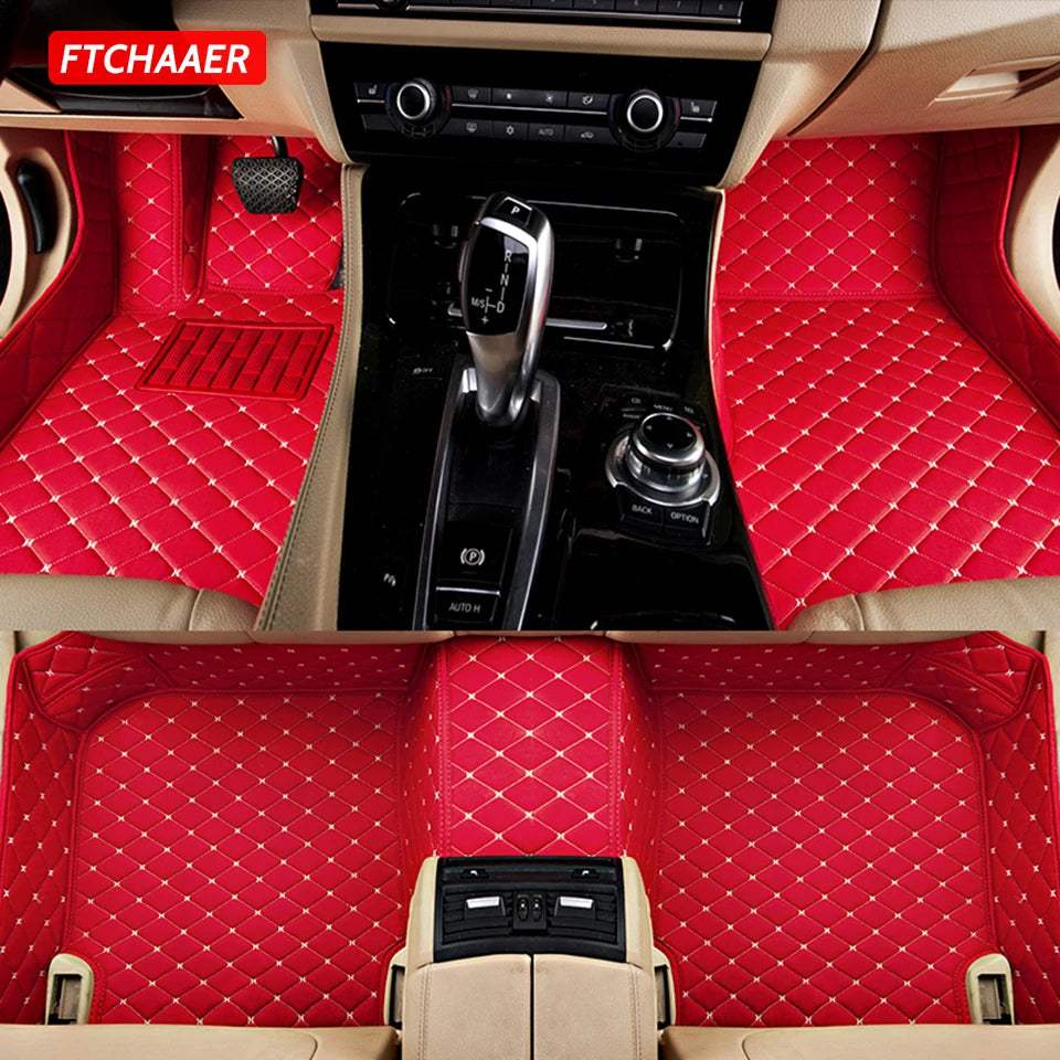FTCHAAER Custom Car Floor Mats For Citroen C4 Coupe 2004-2011 Auto Carpets Foot Coche Accessorie