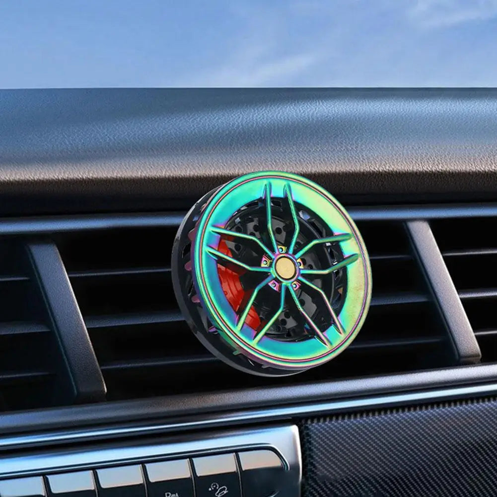 Car Air Freshener Rotatable Clip Auto Wheel Hub & Air Vent Fragrance Tire Fragrance Clips Decorative Car Accessories