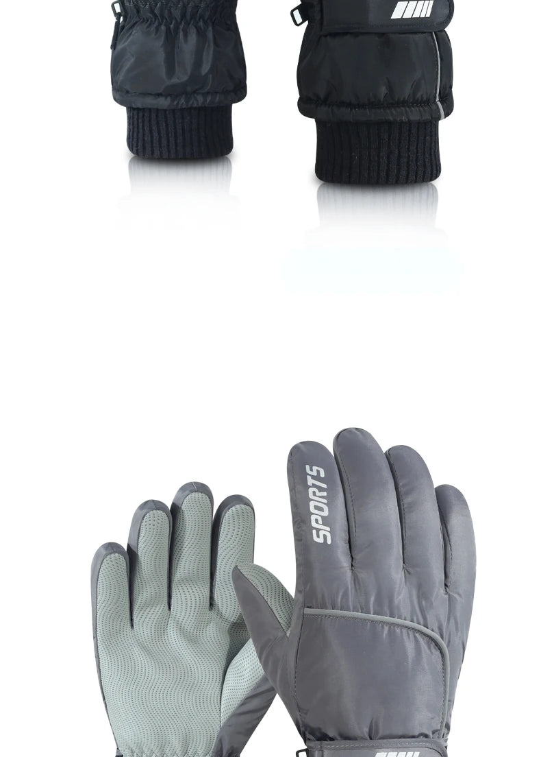 Men's AND WOMEN'S Professional Winter Warm Skiing Gloves, Warm Snow Gloves, Waterproof Motorcycle Gloves, Smile 506 Touch Screen