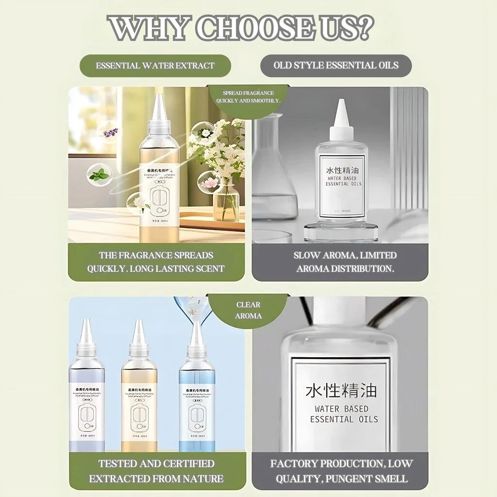 260ML Essential Oil Supplement For Aromatherapy Diffuser Hilton/Shangri-la/Lavender/Blue Wind Chimes Oil Fragrant Oil Nature Oil