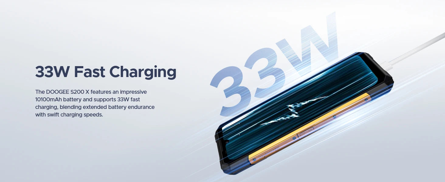 DOOGEE S200 X 5G Rugged Phone 6.72" 120Hz Dimensity 7050 12GB+512GB AI Triple Camera 10100mAh Battery NFC 5g Smartphone