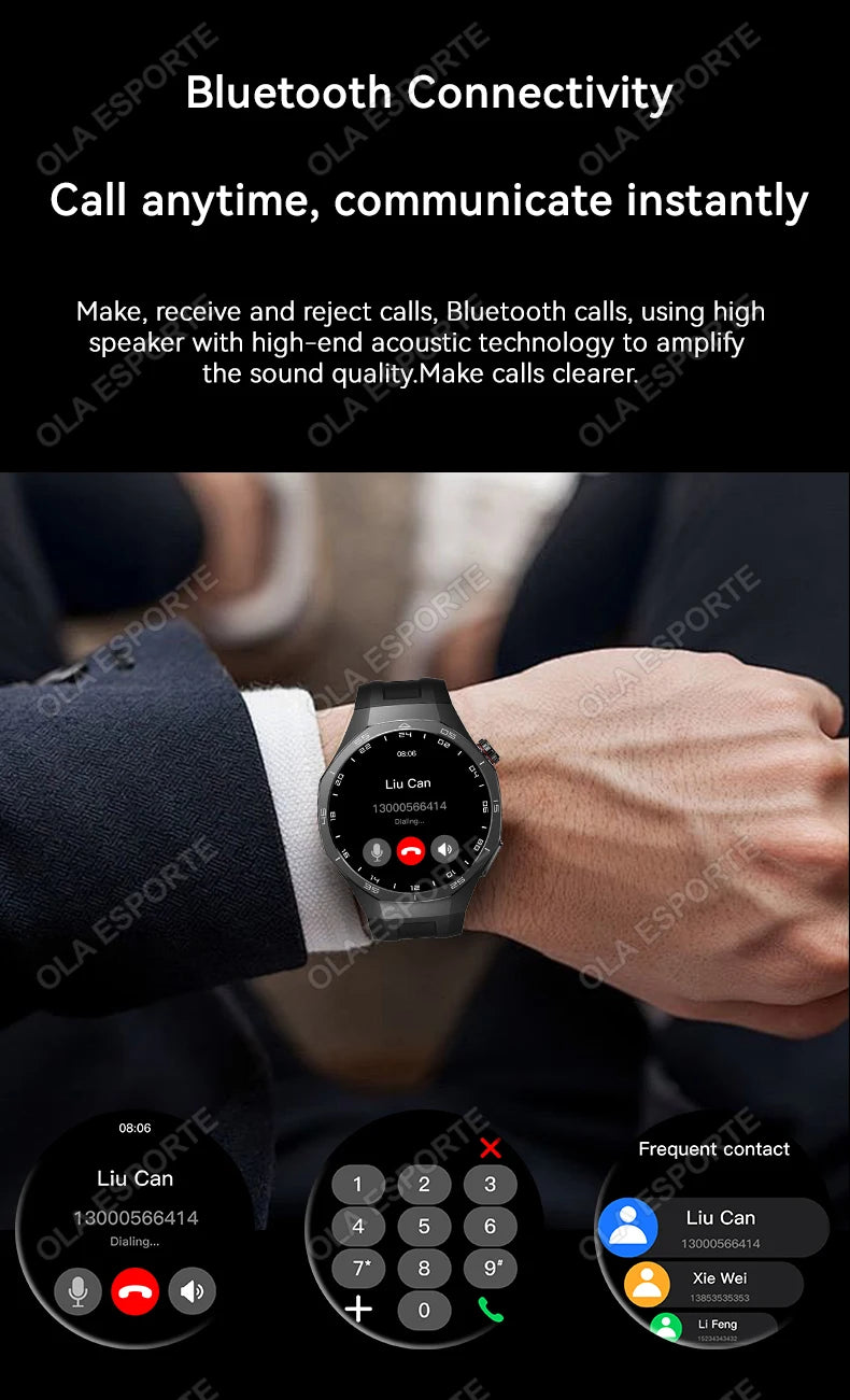 MA27 New Watch 5 Pro Smart Watch 1.53 Inch AMOLED Display Screen GPS Sports Tracker Smartwatch Men Women IP68 Waterproof Watches