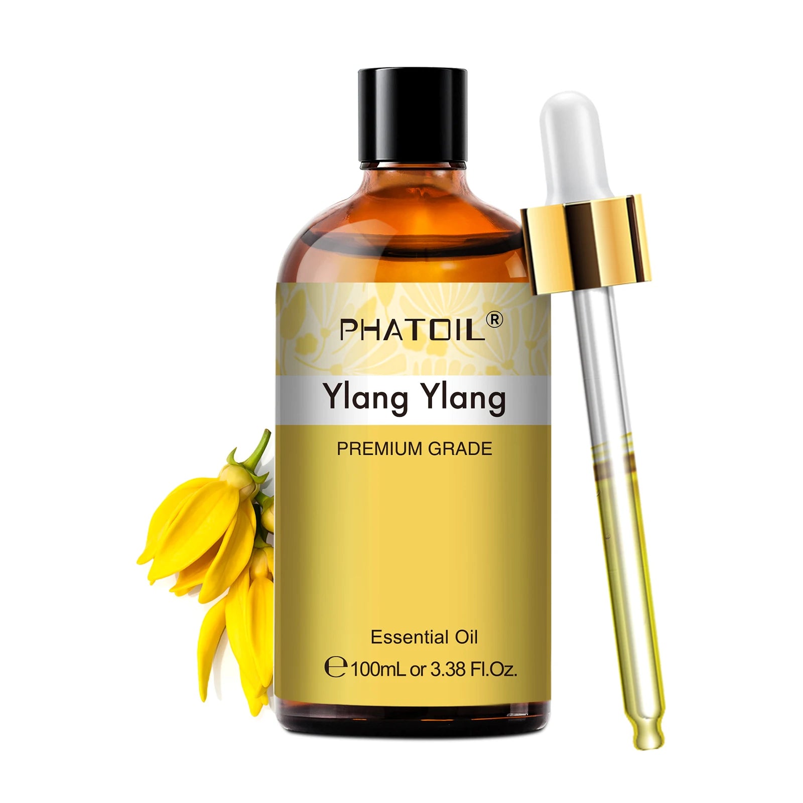 PHATOIL 100ml Pure Essential Oil Rose Lemon Vanilla Lavender Eucalyptus Aromatherapy Essential Oils For Diffuser Candle Making