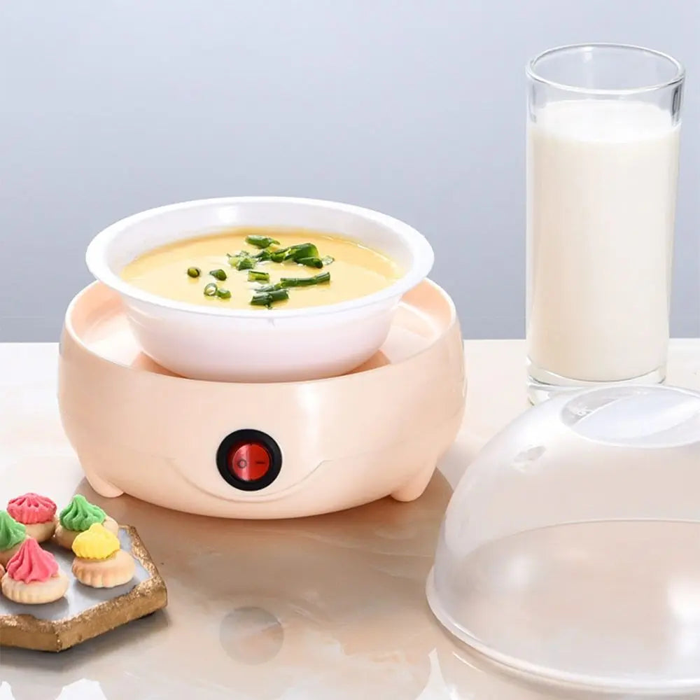 Automatic Power Off Egg Boiler Mini with Measuring Cup Egg Steamer Multi-layer Breakfast Machine for Home Dormitory