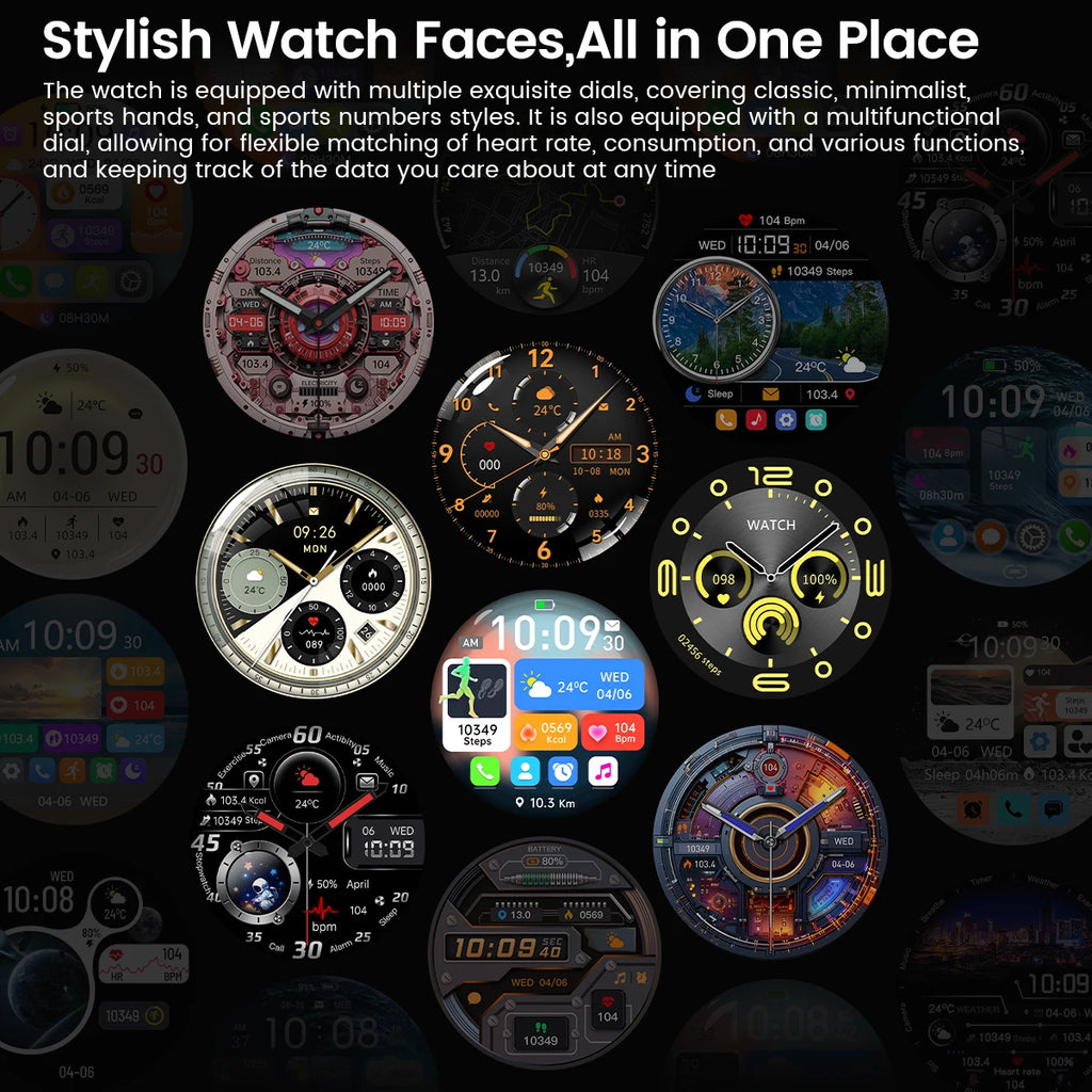 Smart Watch 5 Pro GPS NFC Smartwatch Men 360*360 AMOLED Screen Heart Rate Monitor Bluetooth Call IP67 Waterproof Men Smartwatch