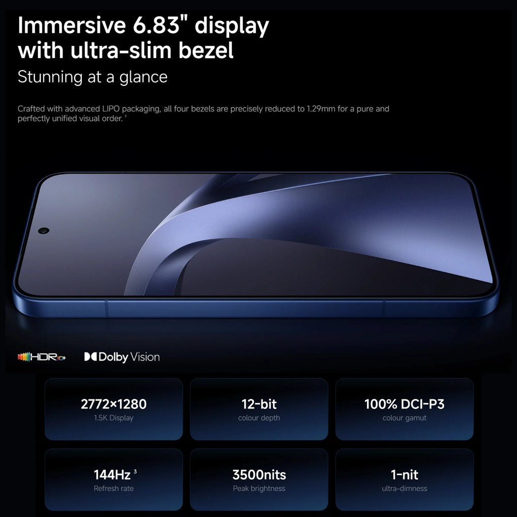 Xiaomi 17T Pro 5G, 12+256GB Global Version, 6.83" 144Hz 1.5K AMOLED Display 50MP MediaTek Dimensity 9500 7000mAh 100W Wired 50W Wireless Dual eSIM NFC