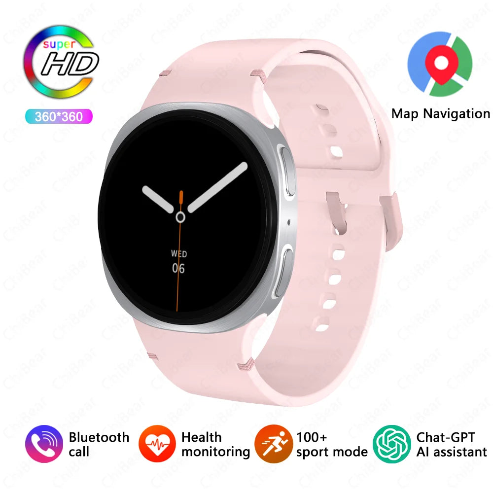 2026 New classic 8 Women SmartWatch GPS Track Sport Heart Rate Bluetooth Call IP68 Waterproof Men Smart watch For Android IOS