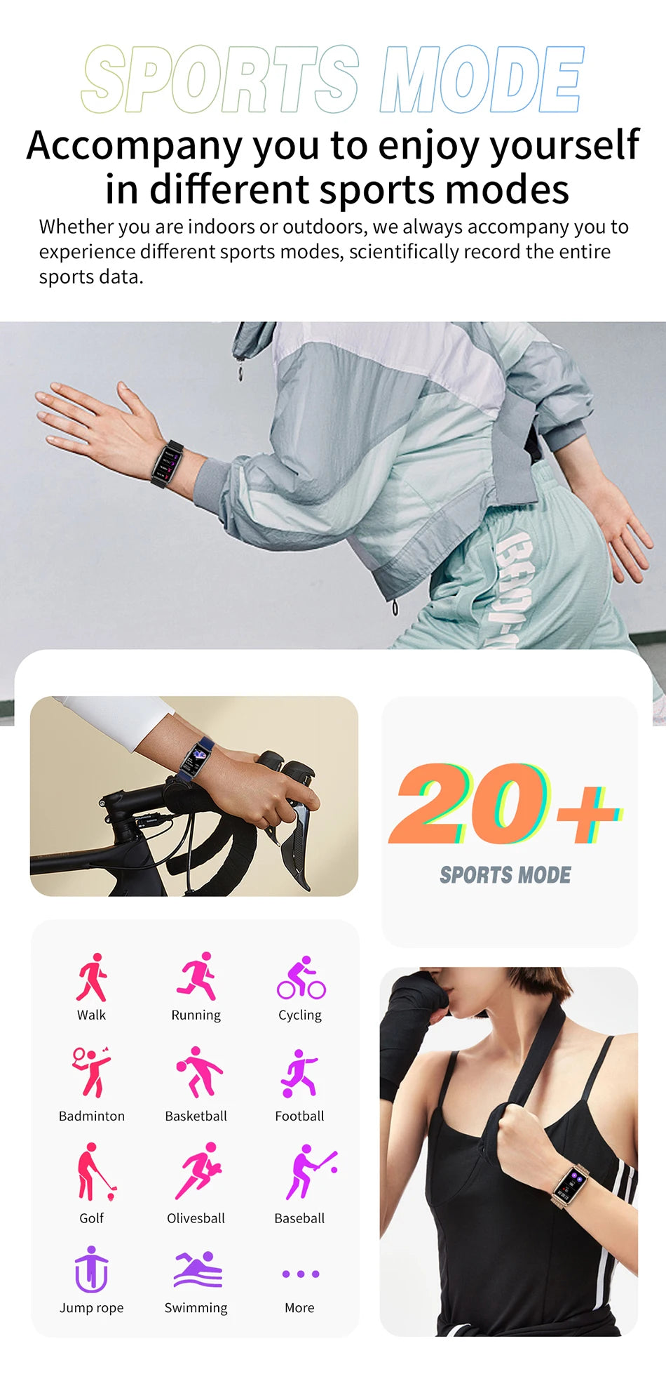 LIGE Smart Watch Women Full Touch Screen Bluetooth Call IP67 Waterproof Sports Fitness Tracker Smartwatch Women