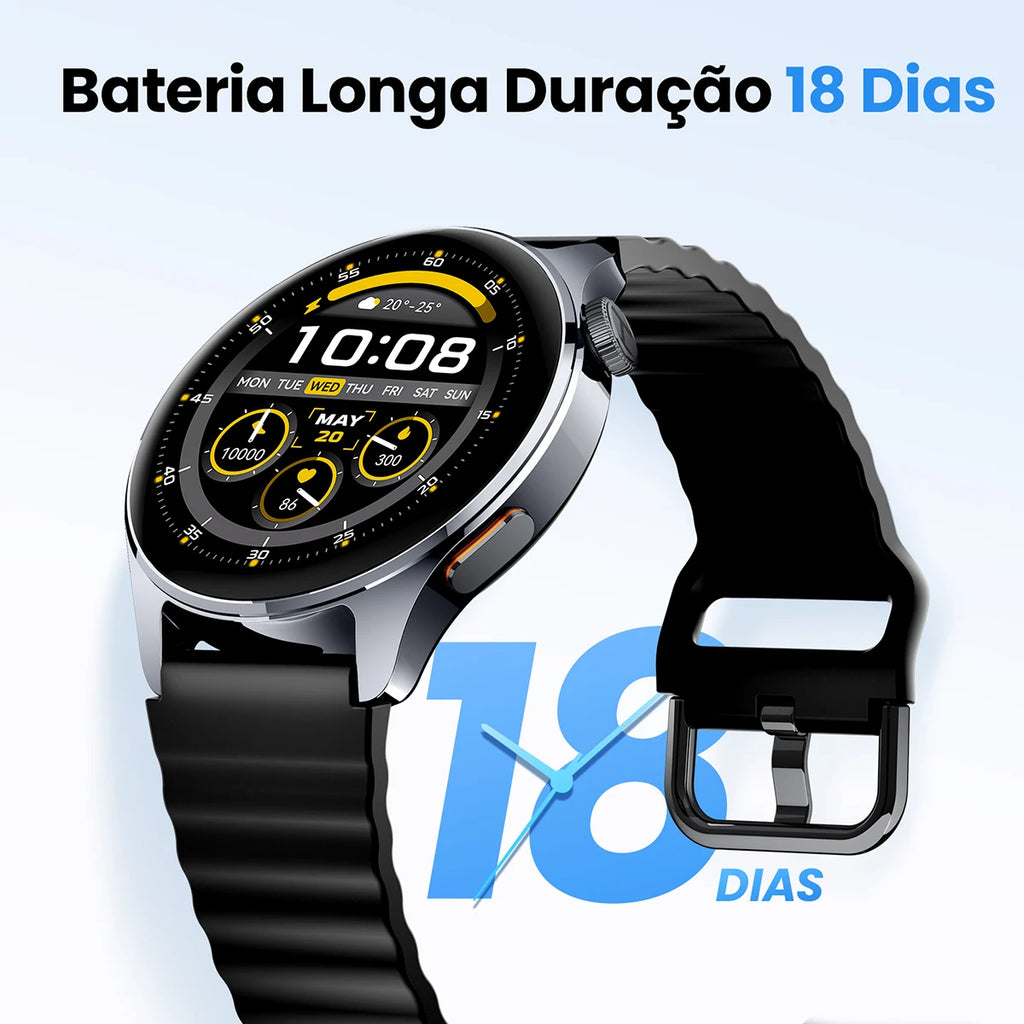 HAYLOU Watch 4S(HF012) GPS Smartwatch 1.43” HD AMOLED 5 Satellite GPS Positioning 120+ Workout Modes Sport Fitness Smart Watch