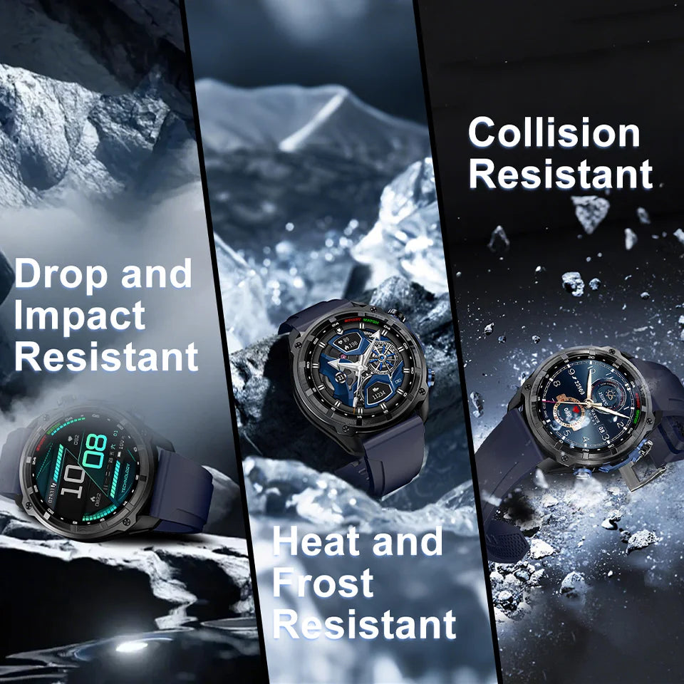 For iOS 4GB DTG1 Ultra GPS NFC SmartWatch 5ATM Waterproof Built-in Dual-band GNSS Compass Military Sport Smartwatch Men 2025New