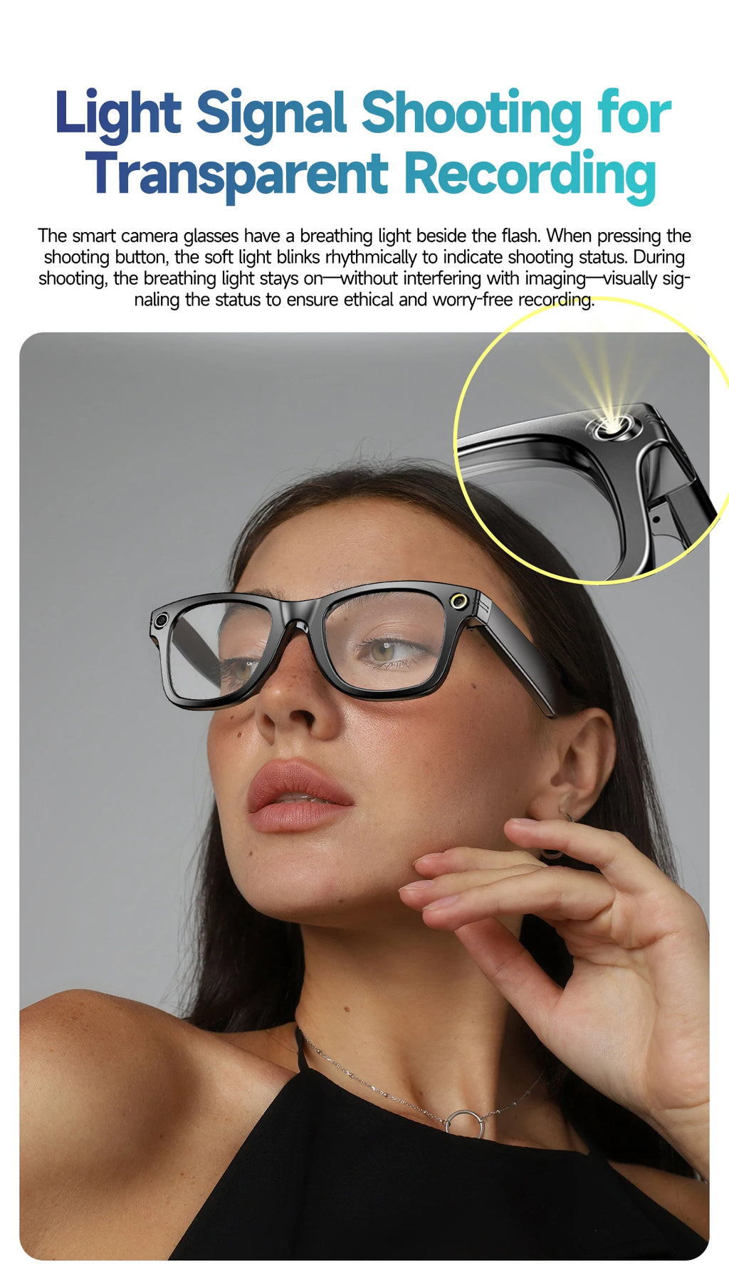 2026 New Upgrade smart glasees With Camera Video Recording AI Photo Recognition Bluetooth Call Translation Voice Sunglasses Man