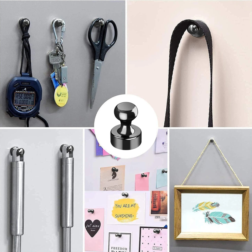3/5/10/12pcs Super Strong Magnetic Push Pins Neodymium Magnet Refrigerator Kitchen Whiteboard Durable Magnetic Thumb Tacks Sucke