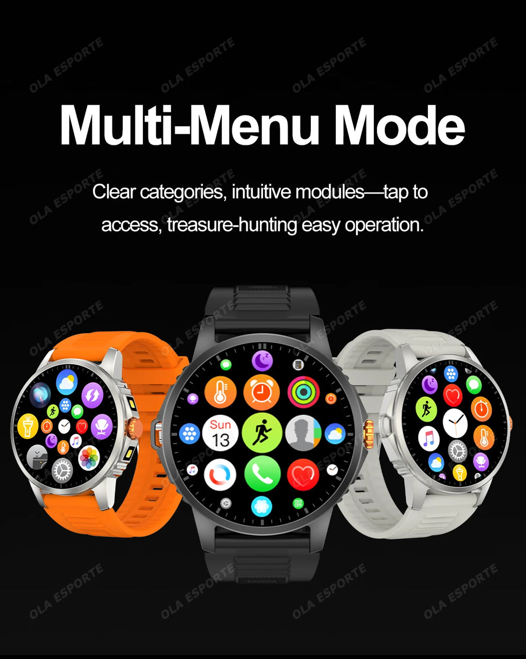 2025 New Men's GPS Sports Smart Watch 1.53'' AMOLED Display LED Flashlight Heart Rate Bluetooth Call 5ATM Waterproof Smartwatch