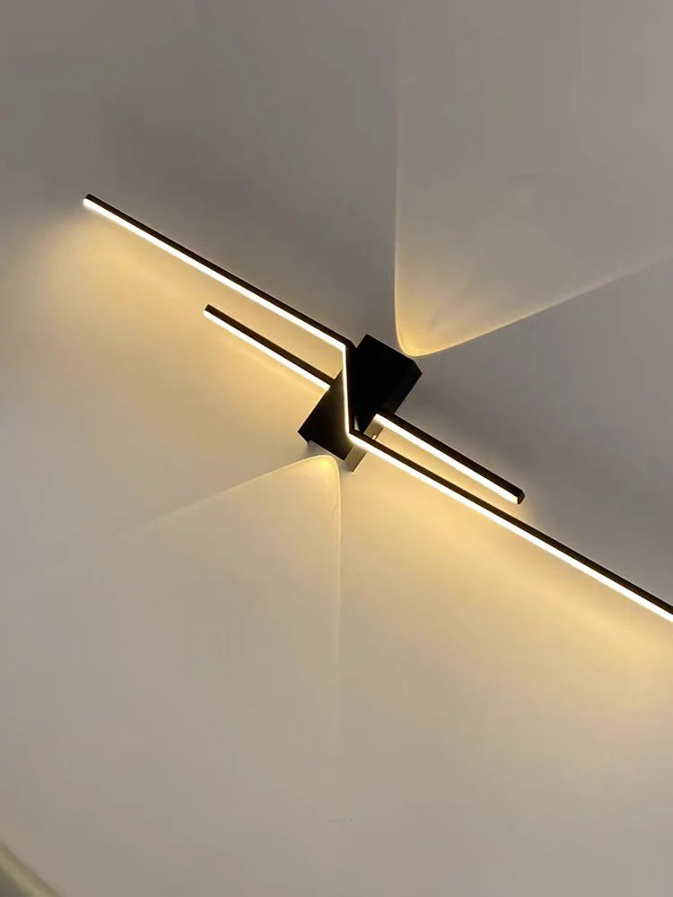 Wall Lamp Living Room TV Background Wall Lantern Minimalist Strip Lamp Bedroom Bedside Decoration Aisle Lamps Bracket Light