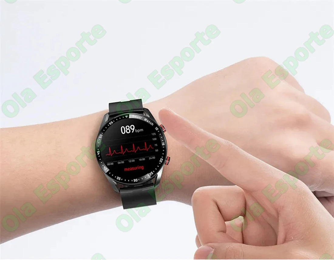 ECG+PPG Bluetooth Call Smart Watch Men Laser Health Blood Pressure Fitnes Sports Watches Man Sports Waterproof Smartwatch+Box
