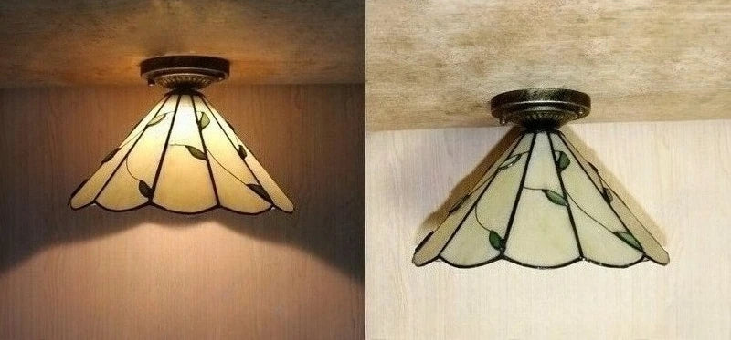 Tiffany Small Living Room Warm Bedroom Ceiling Lamp Modern Simple Living Room Lamps Creative Color Dining Room Lights