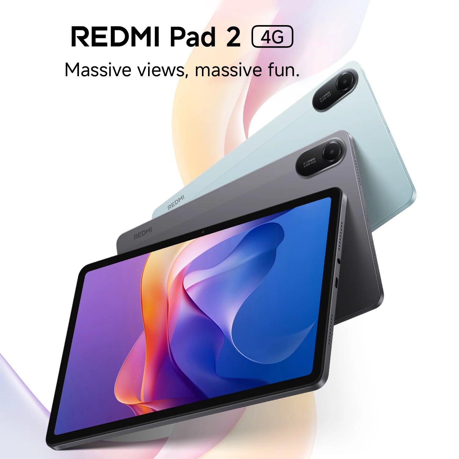 Xiaomi Redmi Pad 2 4G 4+128GB Global Version Tablet MediaTek Helio G100-Ultra 11" 90Hz 2.5K EyeCare Display 9000mAh 18W Charging