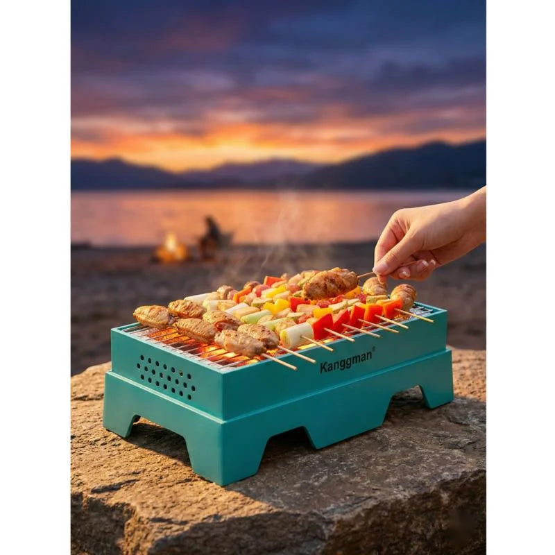 Disposable Portable Charcoal Grill Smokeless Quick Light Barbecue Rack For Outdoor Camping Picnic Beach Party Home Family Gift