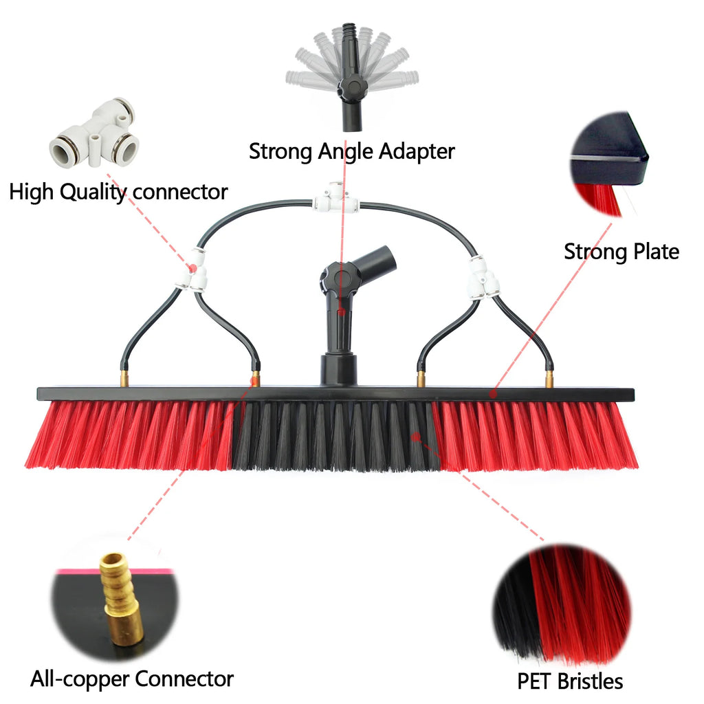 CNHOPOLE Accessory for water fed pole brush head window solar panel cleaning(without pole)