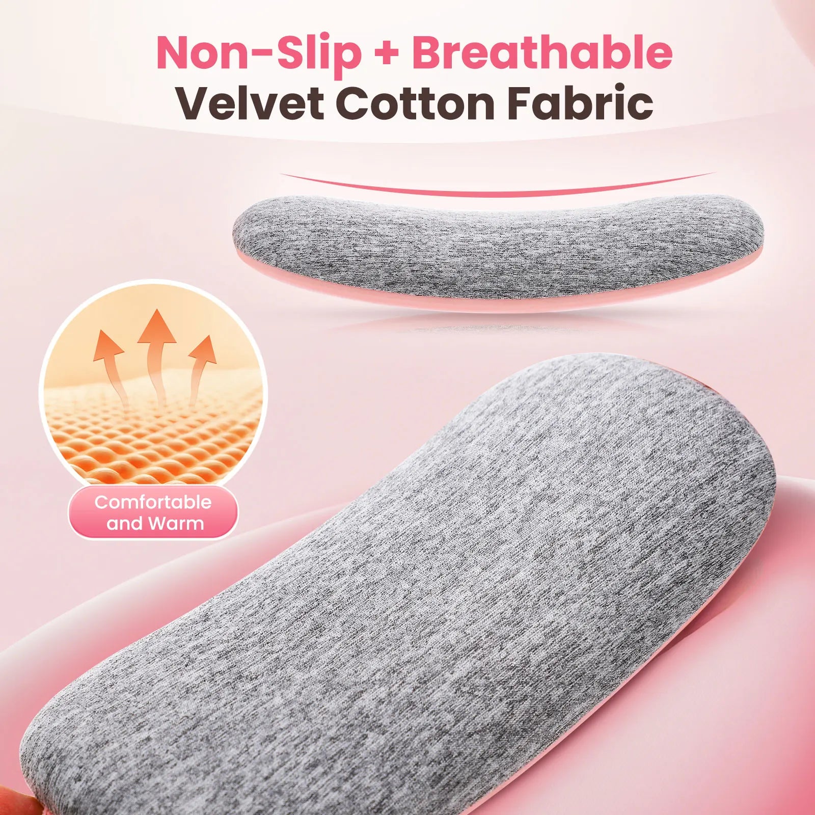 Women's Intelligent Menstrual Heating Belt 5-Speed Heat 4-Speed Vibration Massage Womb Warmer Nuangongbao Period Relief Waist Mat
