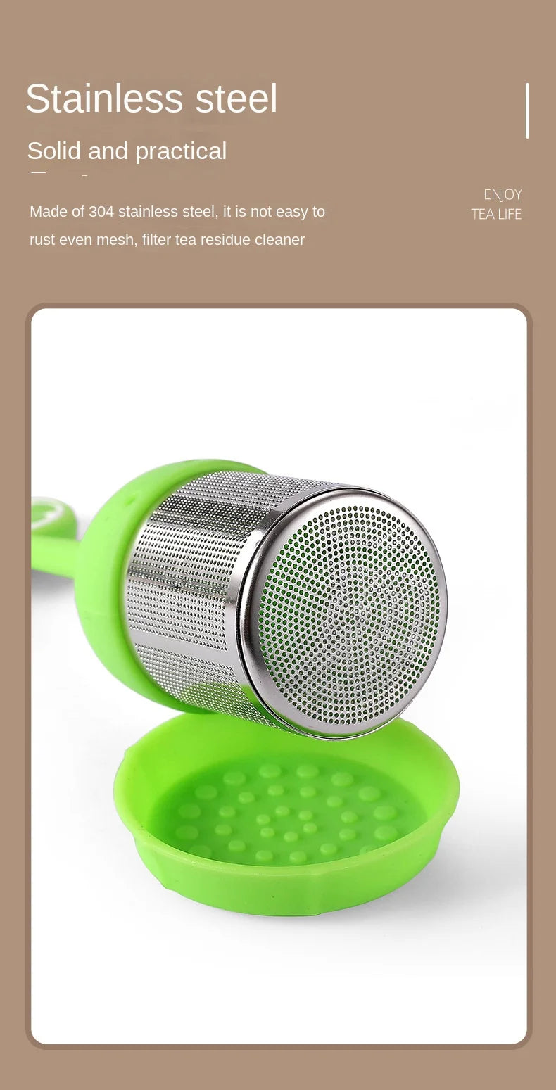 Creative 304 stainless steel silicone tea ball tea maker flamingo tea filter summer theme tea filter