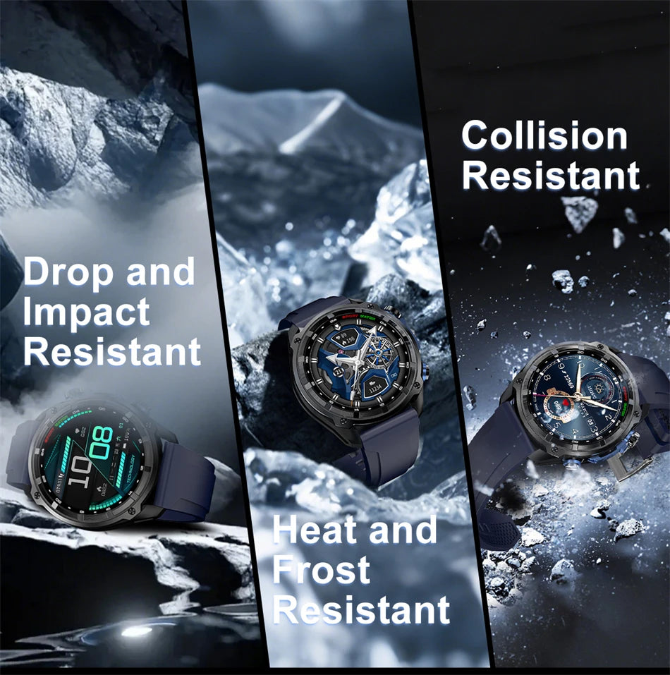 For iOS 4GB DTG1 Ultra GPS NFC SmartWatch 5ATM Waterproof Built-in Dual-band GNSS Compass Military Sport Smartwatch Men 2025New