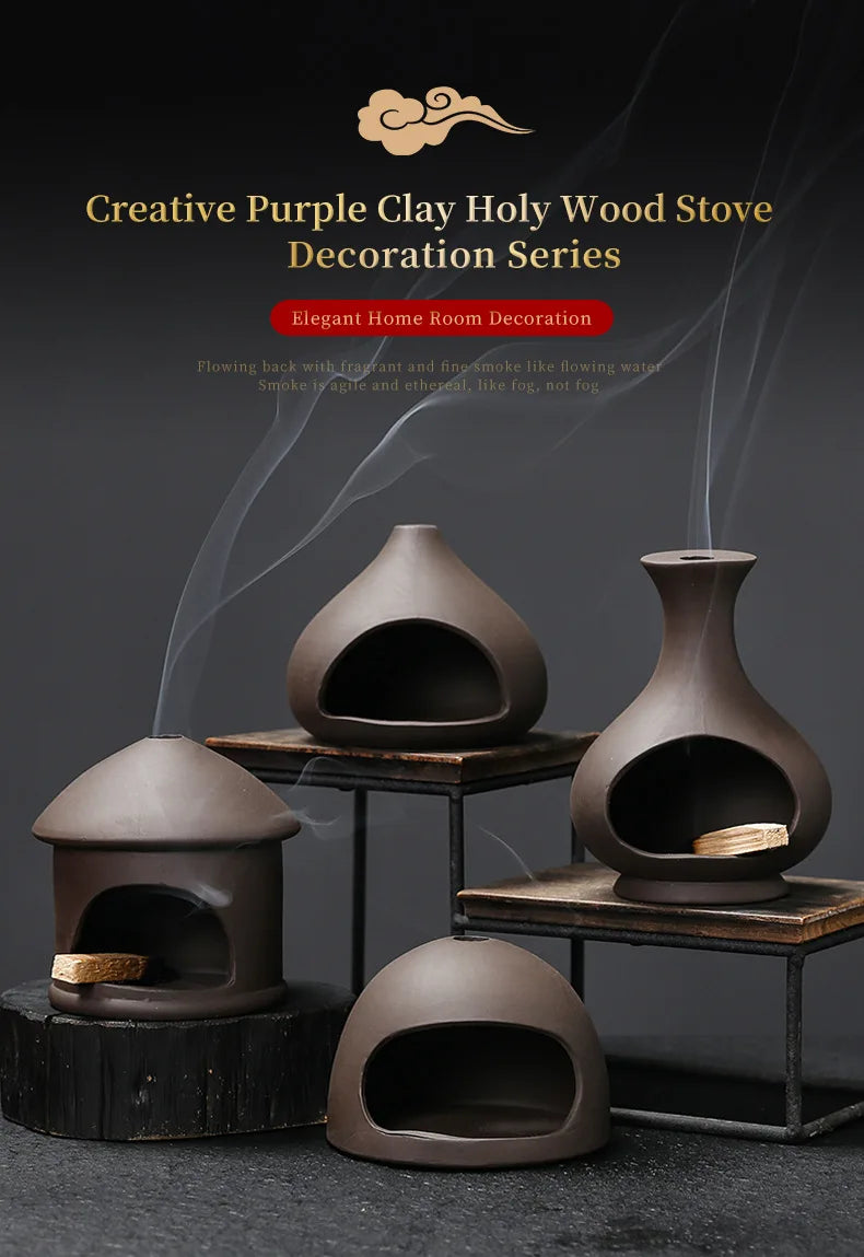 Ceramic Incense Holder for Sticks Decorative Incense Burner Tray Home Decor Smudge Ash Catcher Yoga Meditation Room Incensory