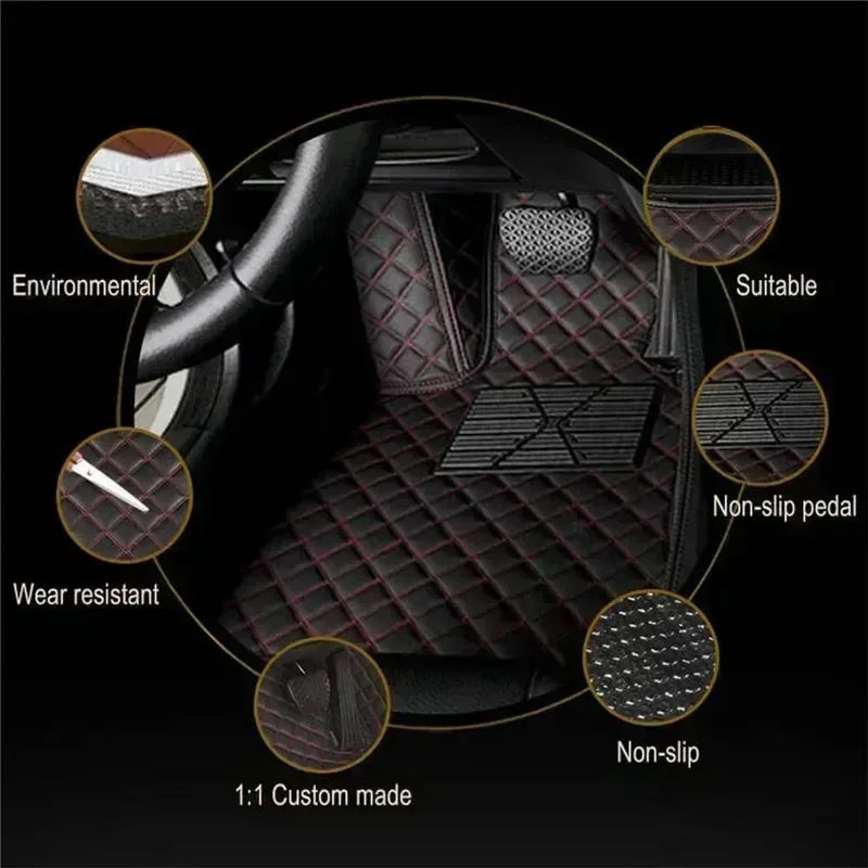 Custom Car Floor Mats For Fiat Cronos 2018 2019 2020 2021 2022 All Weather Waterproof Car Floor Mats