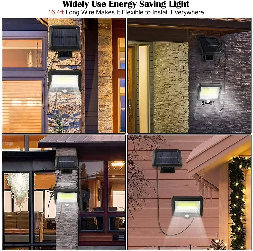 Super Bright Motion Sensor Solar Split Lights Garden Decoration 3 Modes Outdoor IP65 Waterproof Emergency Wall Courtyard Lamp