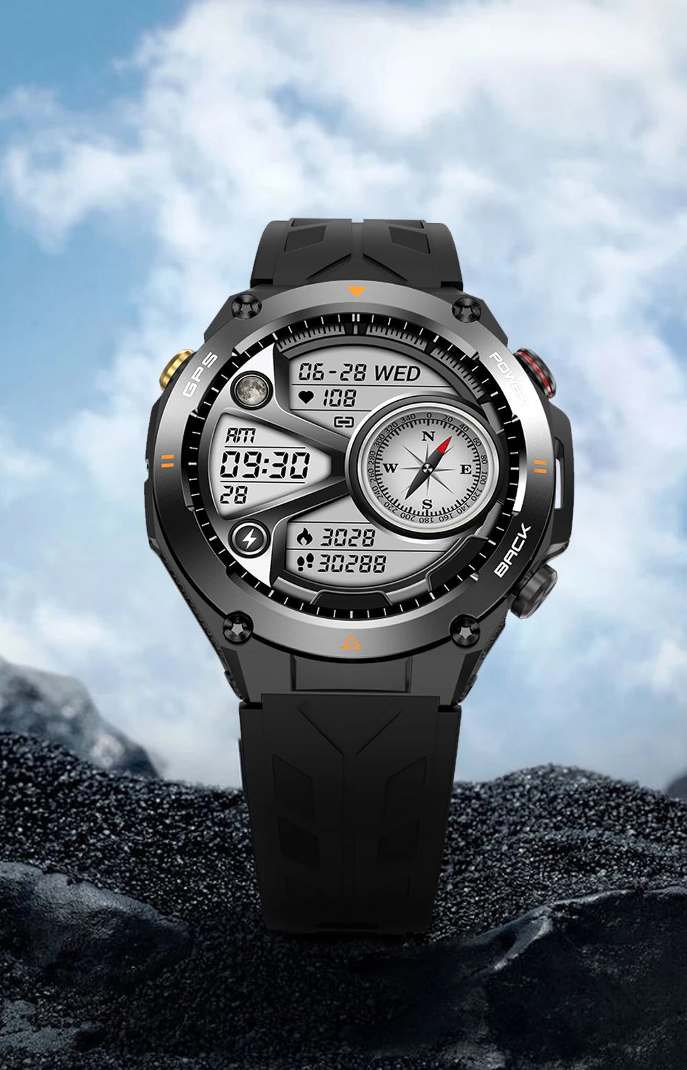 2024 COLMI V75 GPS Smart Watch 1.45" Ultra HD Display Built-in GPS & Compass Make/Receive Phone Calls Smartwatch 650mAh Battery