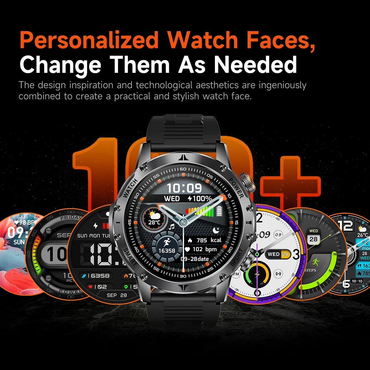 Military 1000mAh Large Battery Smart Watch Digital Bluetooth Call Sports Smartwatch Electronics Watches for Man Android 2026 New