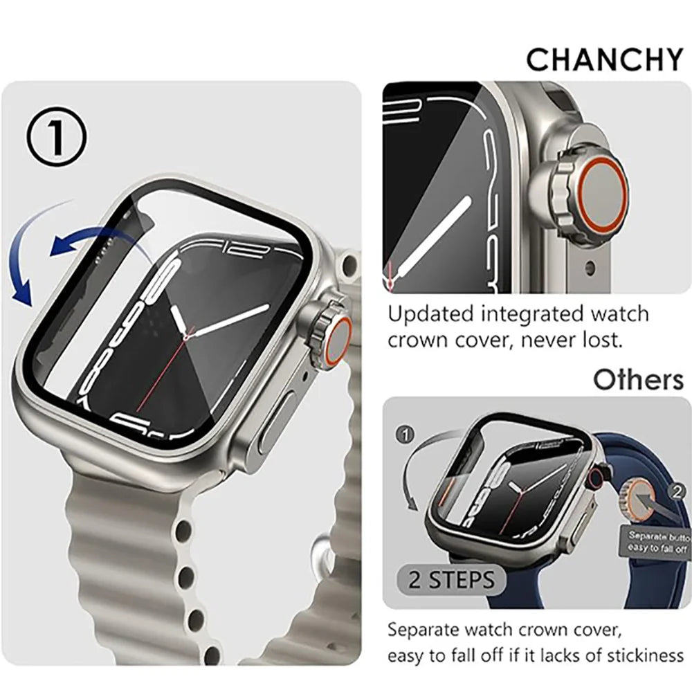 Screen Protector Case for Apple Watch Cover 46mm 42mm 45mm 44mm 41mm 40mm Hard PC Bumper Protector for iwatch 11 10 9 8 7 6 5 SE