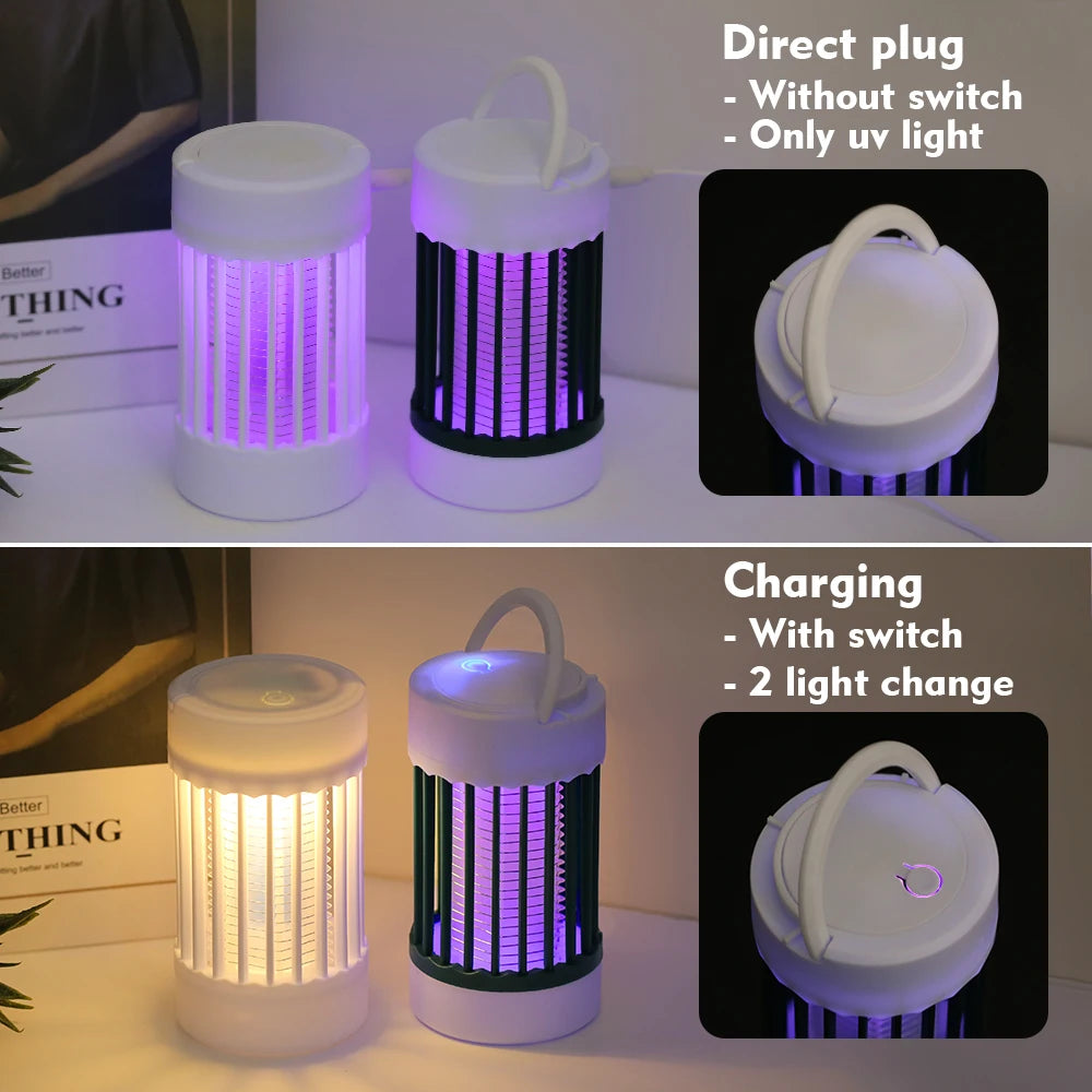 Electric Mosquito Killer Lamp UV Light Bug Zapper Trap USB 5V Summer Fly Swatter Insect Killer Light ﻿Camping