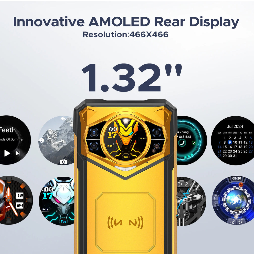 DOOGEE S200 X 5G Rugged Phone 6.72" 120Hz Dimensity 7050 12GB+512GB AI Triple Camera 10100mAh Battery NFC 5g Smartphone