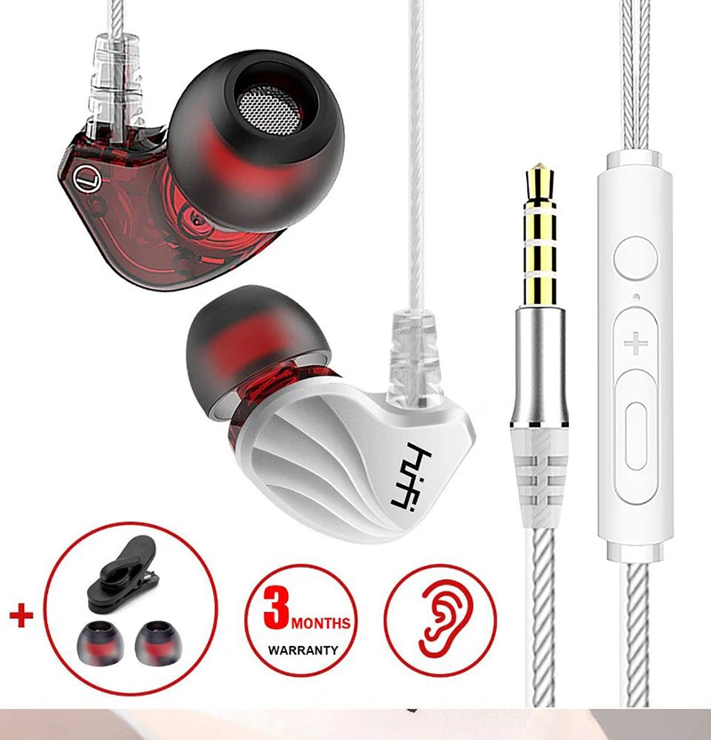 Wired Earphone 3.5mm AUX/Type C In-Ear HIFI 6D Surround Bass In-Ear Game Music Headsets With MIC For Samsung Huawei Xiaomi PC