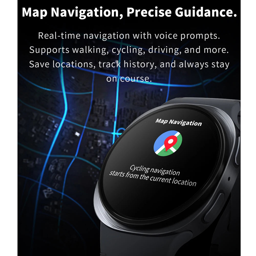 2025 Watch GPS Track Smart Watches For Men Women Sport Heart Rate Bluetooth Call NFC IP68 Waterproof Compass Smartwatch 8 Mini