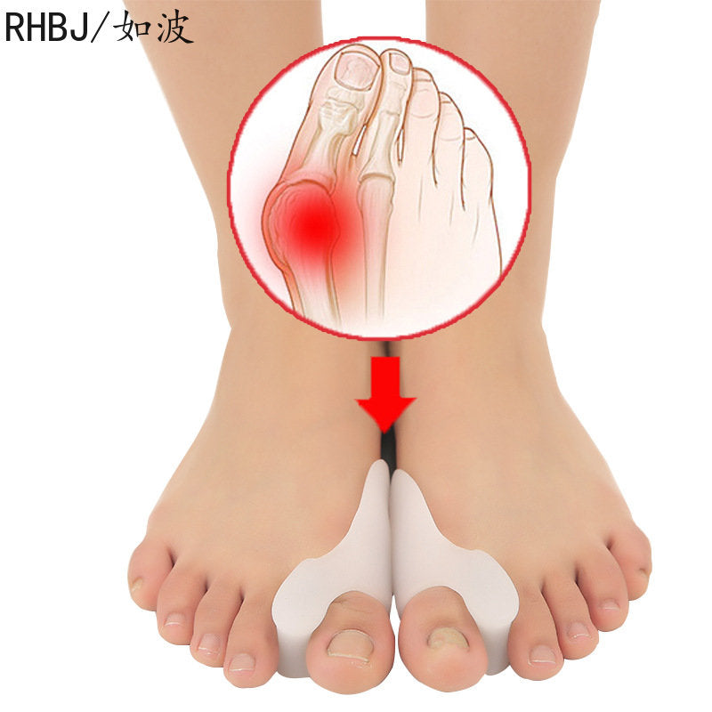 2Pcs Silicone Gel Thumb Corrector Bunion Foot Toe Hallux Valgus Protector Separator Finger Straightener Adjuster Foot Care Tool