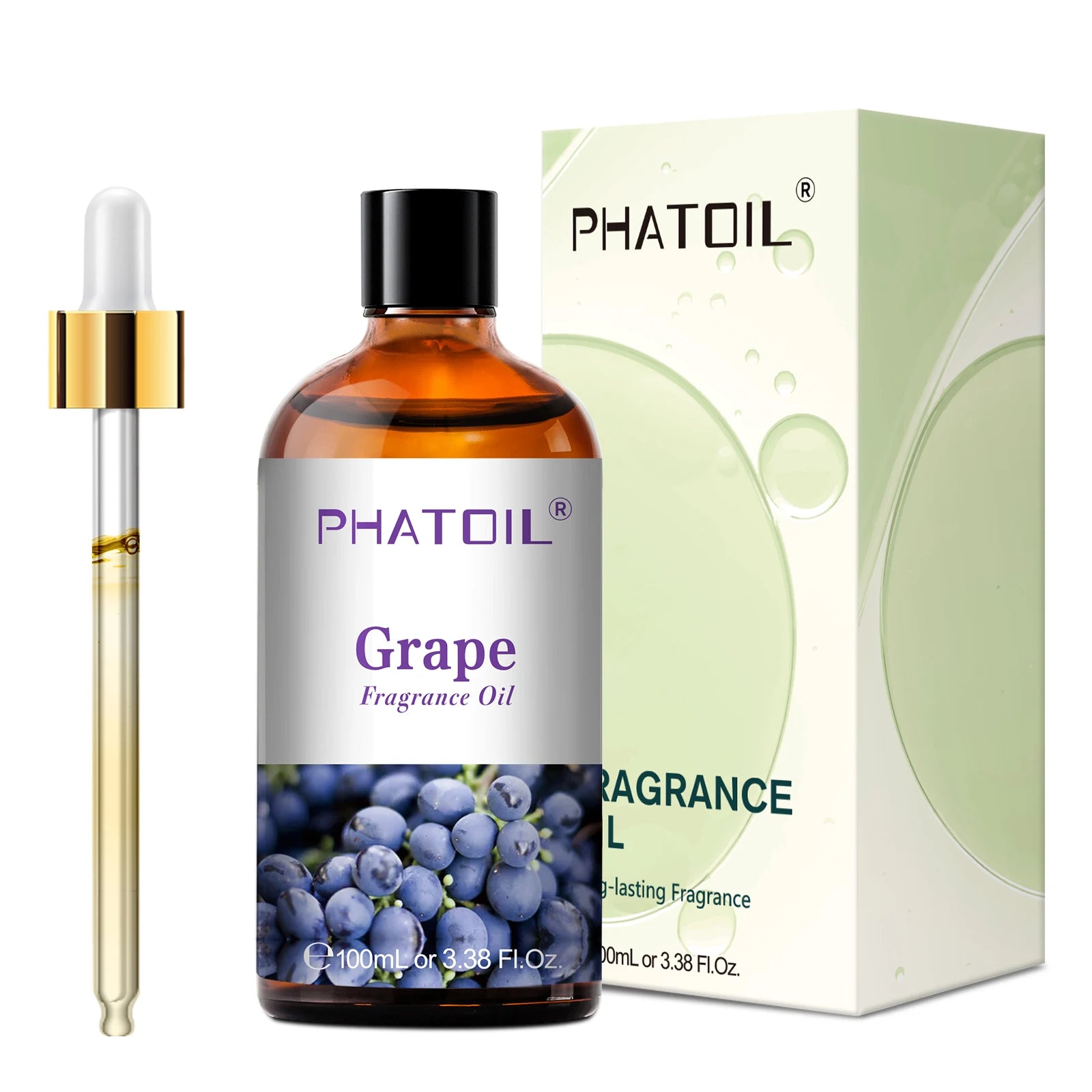 PHATOIL 1PCS 100ml Fragrance Oil For Diffuser Aromatherapy Fruit Carnival Coconut & Vanilla Almond Vanilla Strawberry Aroma Oils