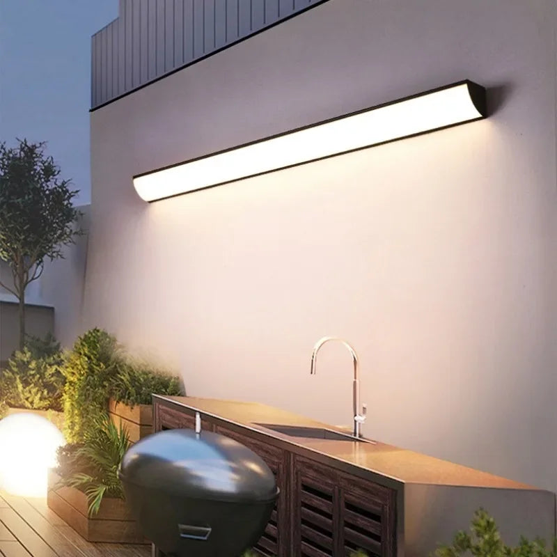 LED waterproof wall lamp IP65 waterproof outdoor wall washing lamp villa courtyard garden door lamp external wall lamp lighting