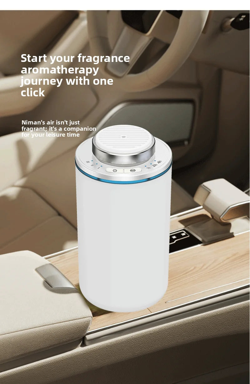 Mini Waterless Car Aroma Diffuser USB Rechargeable Portable Fragrance Scent Machine for Bedroom Toilet Spa