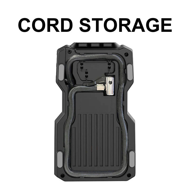 Car Tire Inflator Portable Air Compressor 150PSI Digital Air Pump AC220/110V DC12V With LED Light for Car Motorcycle Bicycle