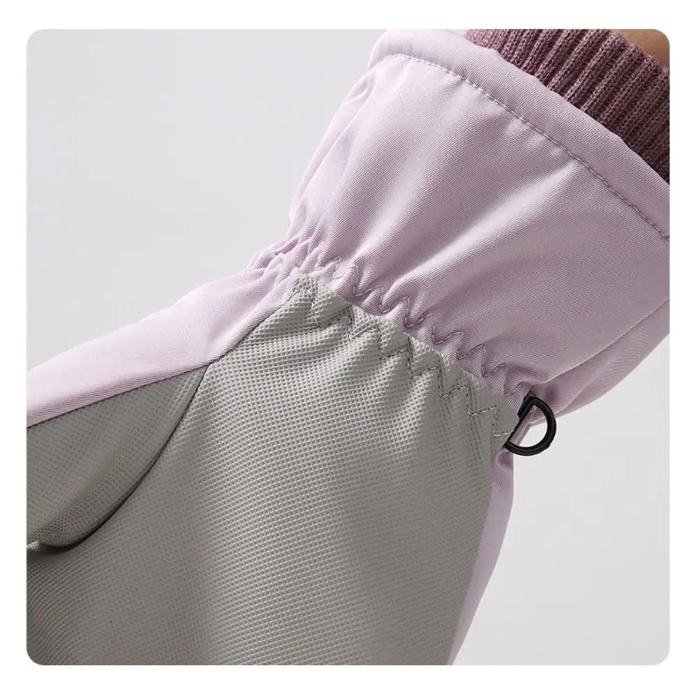 Winter Couple Ski Gloves Thickened Thermal Gloves Adjustable Close Non-slip Touch Screen Gloves Waterproof Cold-proof