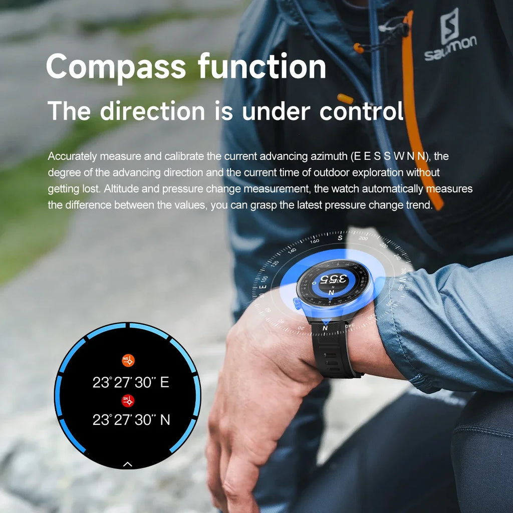 New Upgraded Original Watch G5 PLUS Smart Watch Men GPS Trajectory Compass Bluetooth Call IP68 Waterproof Outdoor Sport Watches