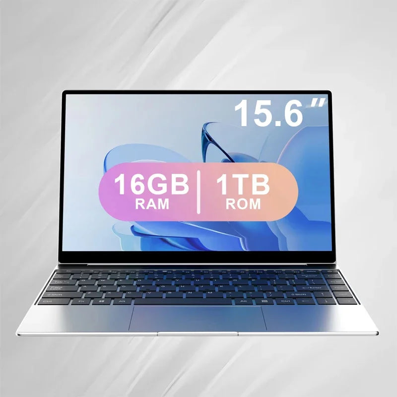 Clear Vision 15.6" Light Laptop Intel 4405U 16GB RAM 2TB SSD Win11 Pro Daily Office Gaming Notebook
