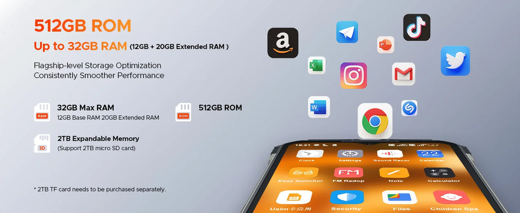 DOOGEE V Max Pro 5G Rugged Phone Dimensity 7050 6.58'' 120Hz 22000mAh Large Battery 12GB+512GB Lighting Effect 5g Smartphone