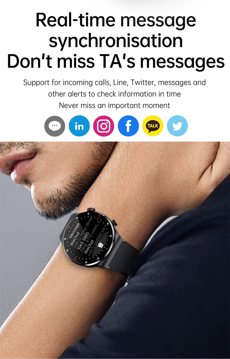 2026 Fashion Smartwatch HD Touch Heart Rate Bluetooth Call Sleep Monitoring NFC Weather Sport Mode Smart Watch For Android IOS