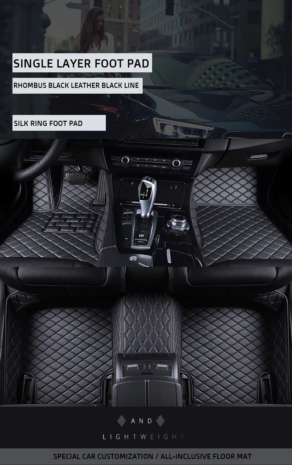 DOODRYER Custom Car Floor Mats For Cadillac CT6 Auto Carpets Foot Coche Accessorie