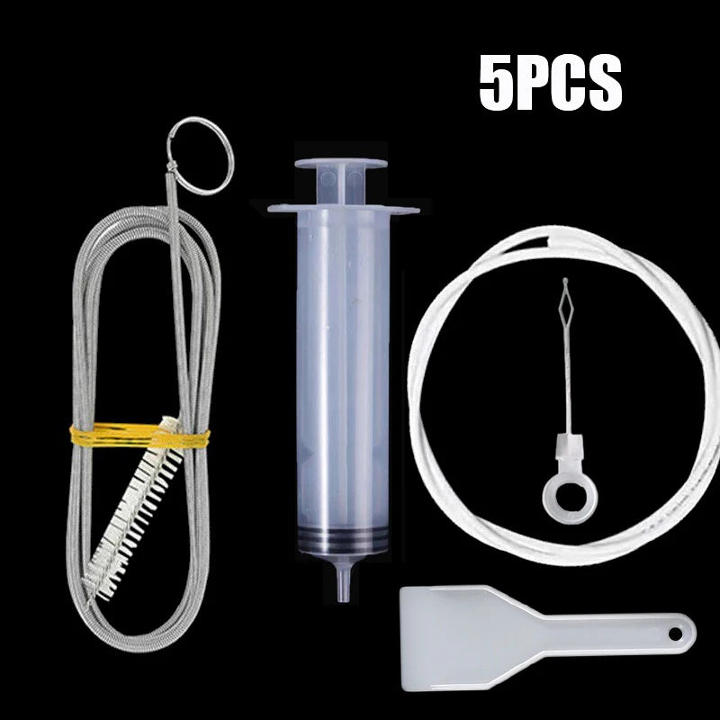 5/6 Pcs Refrigerator Drain Hole Clog Remover Fridge Hole Brush Water Outlet Cleaner for Household Clean Dredge Cleaning Tools