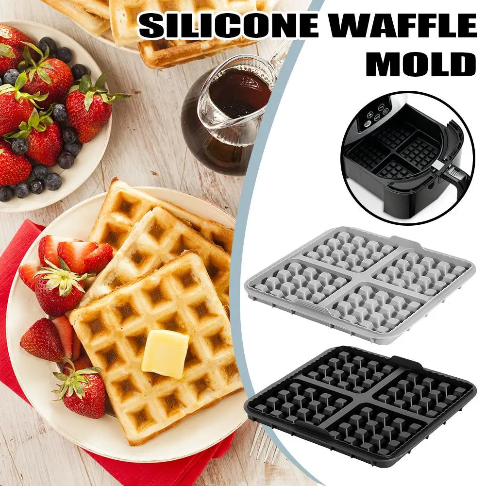 Silicone Air Fryer Waffle Molds Non Stick Liner Hot Air Fryer for Ninja AF300EU AF400EU AF451EU SL400EU AF500DE Baking  Philips