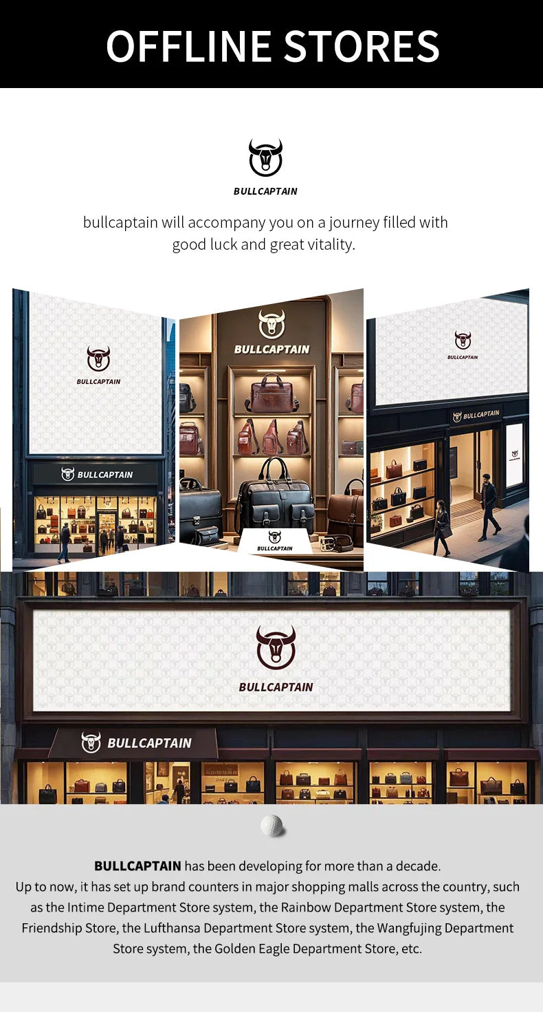 Bullcaptain Genuine Leather Men's Wallet Fashion Quality Travel Purse Rfid Protect Credit Card Holder Wollst for Men with Chain